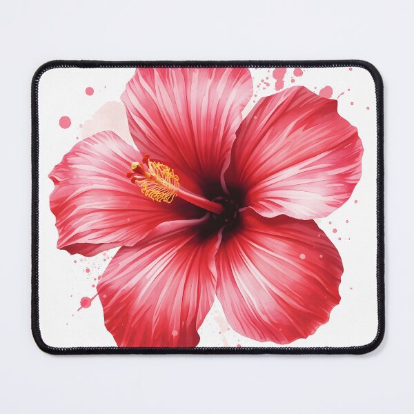 Item preview, Tropical Hibiscus Watercolor Painting designed and sold by RawNaturePrints.
