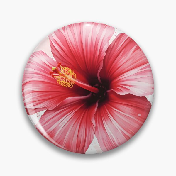 Item preview, Tropical Hibiscus Watercolor Painting designed and sold by RawNaturePrints.