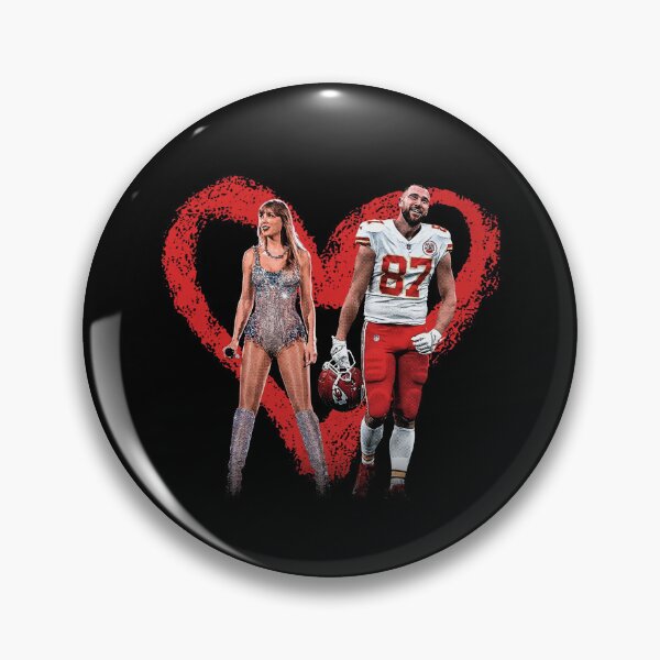Item preview, Taylor Swift and Travis Kelce Chiefs 87 Football Power Couple Fan Art designed and sold by MakmurMpxgo.