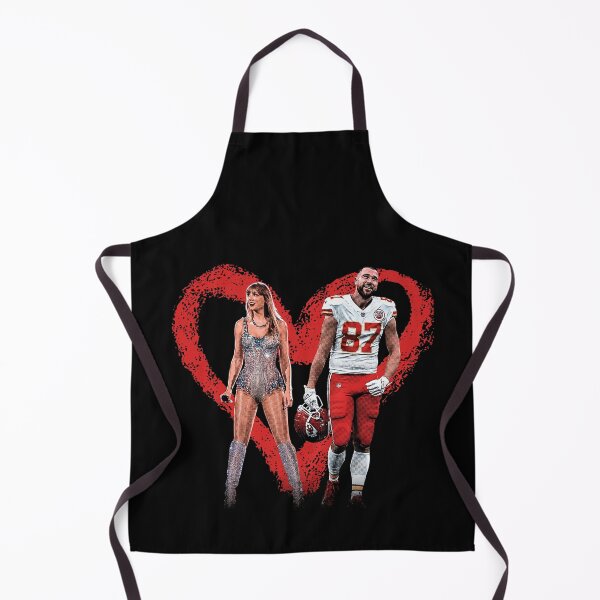 Item preview, Taylor Swift and Travis Kelce Chiefs 87 Football Power Couple Fan Art designed and sold by MakmurMpxgo.