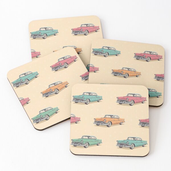 Item preview, Vintage Car Pattern  designed and sold by PamLeeDesign.