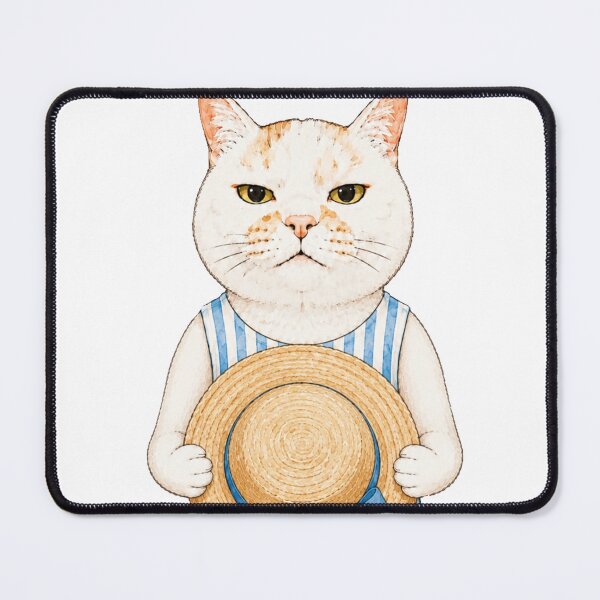 Item preview, Summer Grumpy Cat in Striped Dress designed and sold by Komatoya.