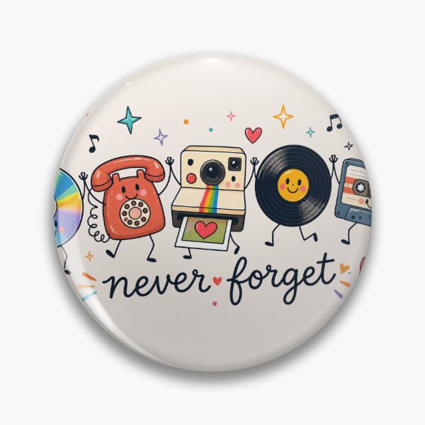 Item preview, Never Forget, Cute Retro Vinyl, Retro Nostalgic 90s, Funny Vintage, Cassette Tape, Phone designed and sold by Sprinkle12345.