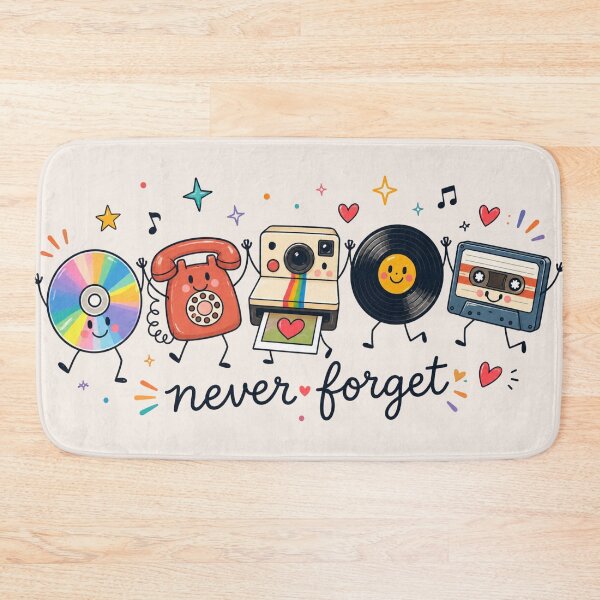 Item preview, Never Forget, Cute Retro Vinyl, Retro Nostalgic 90s, Funny Vintage, Cassette Tape, Phone designed and sold by Sprinkle12345.
