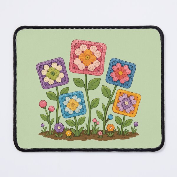 Item preview, Crochet Flower Garden Granny Square Bloom designed and sold by SimplePoDesign.