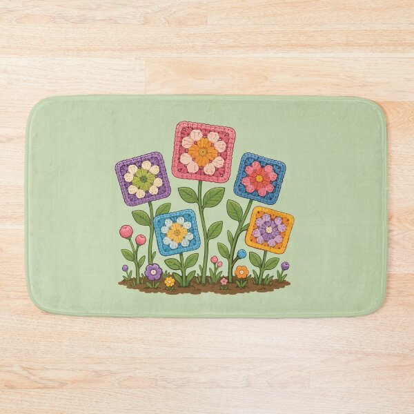 Item preview, Crochet Flower Garden Granny Square Bloom designed and sold by SimplePoDesign.