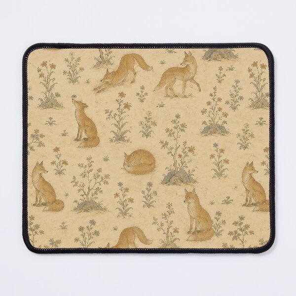 Item preview, Cozy Foxes among Wildflowers Pattern designed and sold by TheFourthGarden.