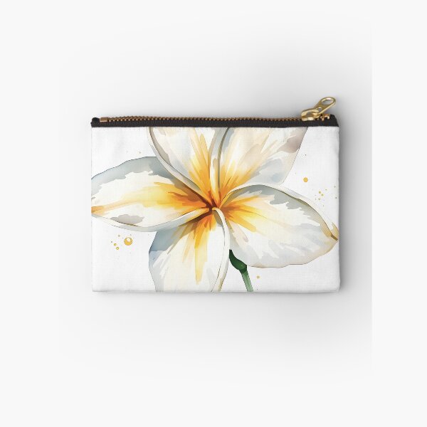 Item preview, Tropical Plumeria Watercolor Painting designed and sold by RawNaturePrints.