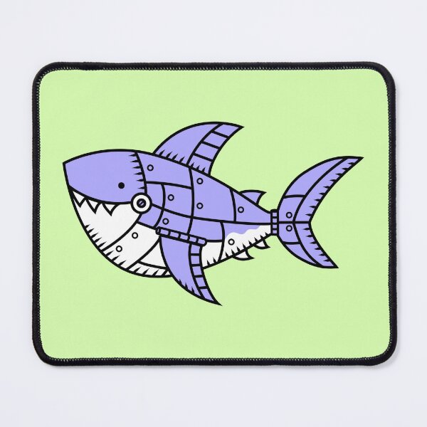 Item preview, Shabbles the Great Robo-Shark designed and sold by fishbirdstudios.
