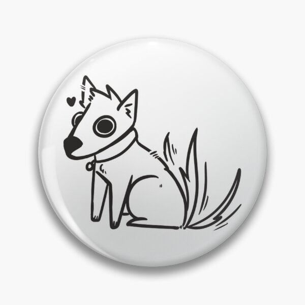 Item preview, Silly Cute Cartoon Goofy Dog Happy Line Art Drawing designed and sold by AloeMonstera.