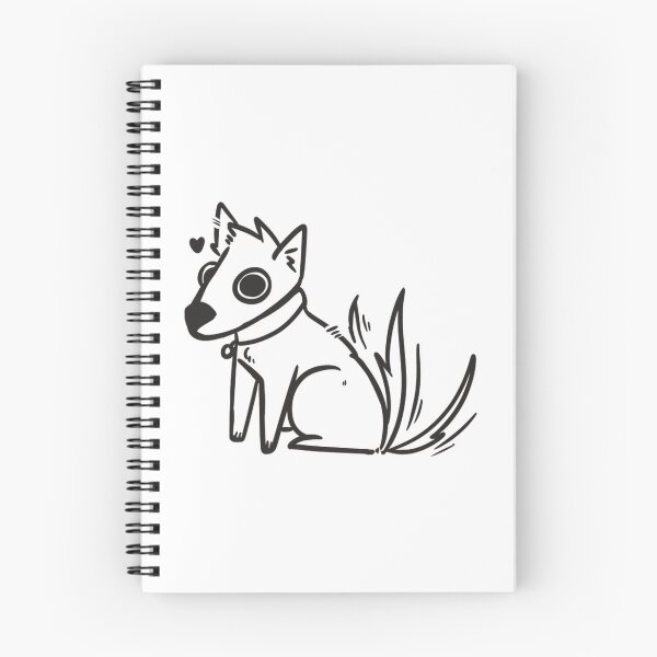 Item preview, Silly Cute Cartoon Goofy Dog Happy Line Art Drawing designed and sold by AloeMonstera.