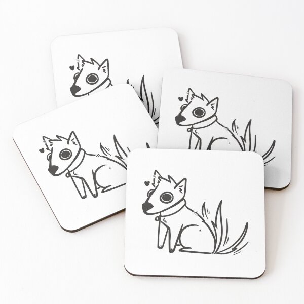 Item preview, Silly Cute Cartoon Goofy Dog Happy Line Art Drawing designed and sold by AloeMonstera.