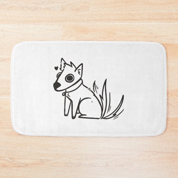 Item preview, Silly Cute Cartoon Goofy Dog Happy Line Art Drawing designed and sold by AloeMonstera.