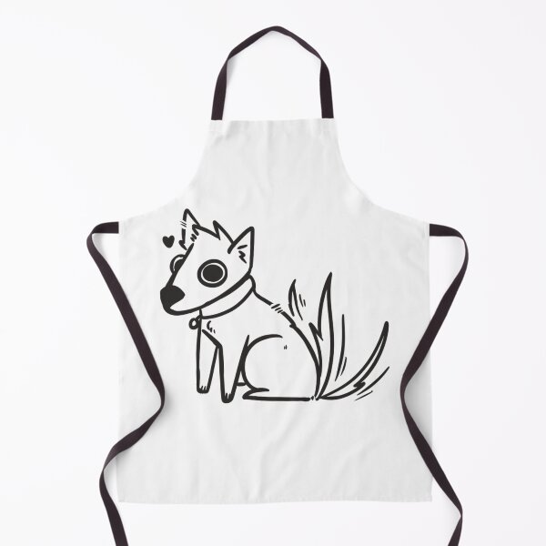 Item preview, Silly Cute Cartoon Goofy Dog Happy Line Art Drawing designed and sold by AloeMonstera.