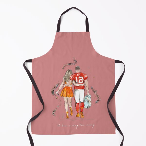 Item preview, Taylor Swift and Travis Kelce Chiefs 87 Football Power Couple Fan Art designed and sold by MakmurMpxgo.