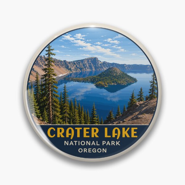 Item preview, Crater Lake National Park Orego Retro Design designed and sold by Gideon Emmerich.