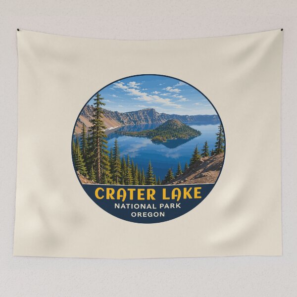 Item preview, Crater Lake National Park Orego Retro Design designed and sold by Gideon Emmerich.