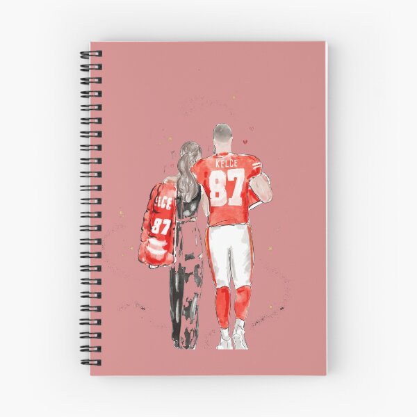 Item preview, Taylor Swift and Travis Kelce Chiefs 87 Football Power Couple Fan Art designed and sold by MakmurMpxgo.