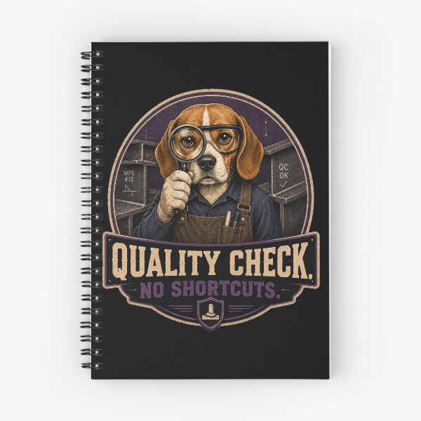 Item preview, Quality Check No Shortcuts Beagle Welding Inspector Vintage Design designed and sold by RusticMeadow.
