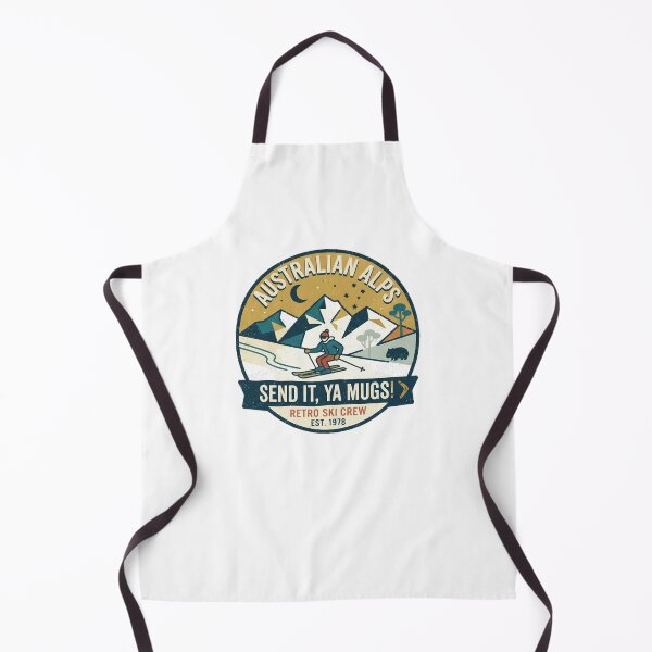 Item preview, Australian Alps Send It Ya Mugs Retro Ski Crew Funny Aussie Ski designed and sold by Yellowriversss.