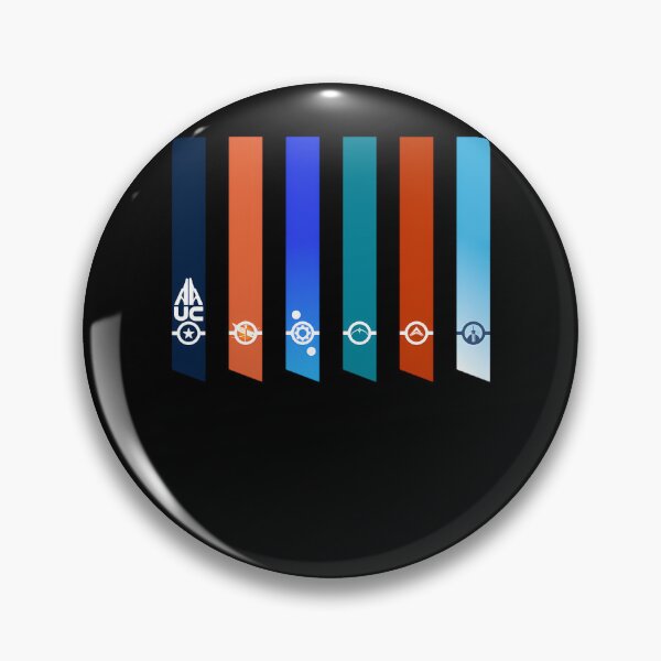 Item preview, Six Distinct Vertical Color Banners in Dark Blue designed and sold by nicetory.
