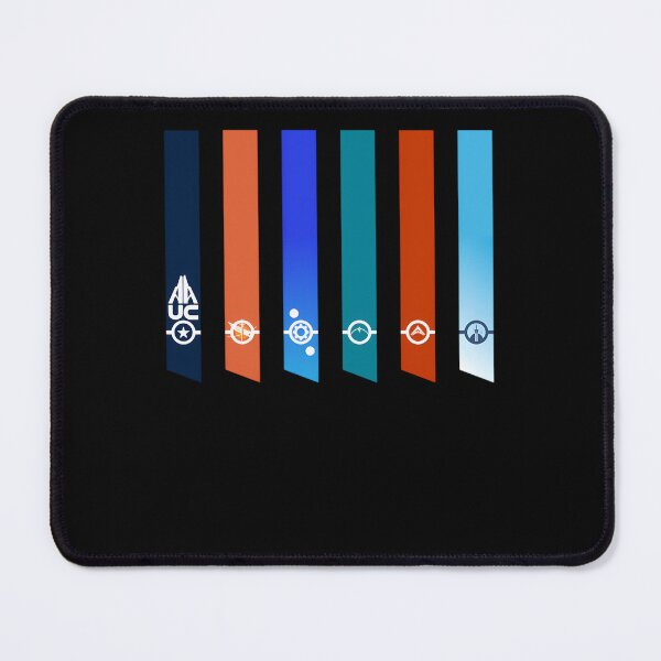Item preview, Six Distinct Vertical Color Banners in Dark Blue designed and sold by nicetory.