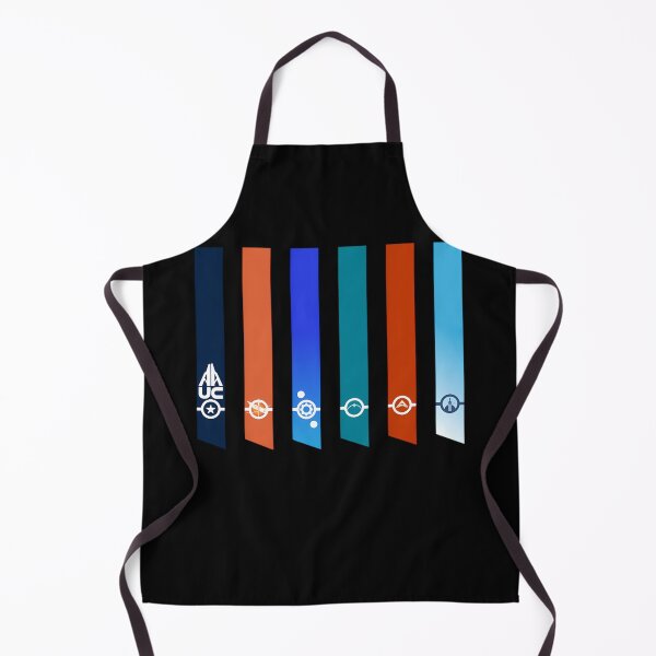 Item preview, Seis pancartas verticales de colores distintos en azul oscuro. designed and sold by nicetory.