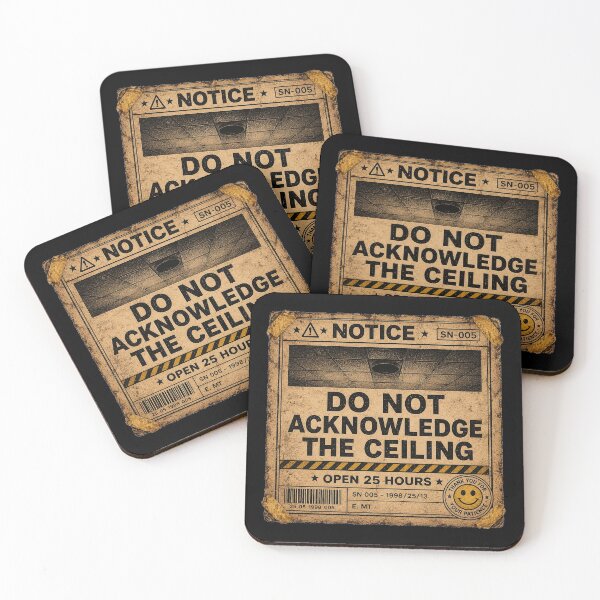 Item preview, Do Not Acknowledge The Ceiling | Weirdcore Liminal Horror Warning designed and sold by Open25Hours.
