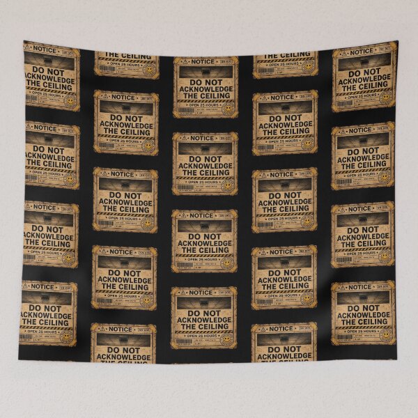 Item preview, Do Not Acknowledge The Ceiling | Weirdcore Liminal Horror Warning designed and sold by Open25Hours.