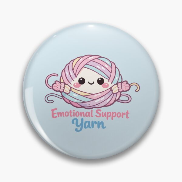 Item preview, Emotional Support Yarn Cute Kawaii Crochet designed and sold by SimplePoDesign.