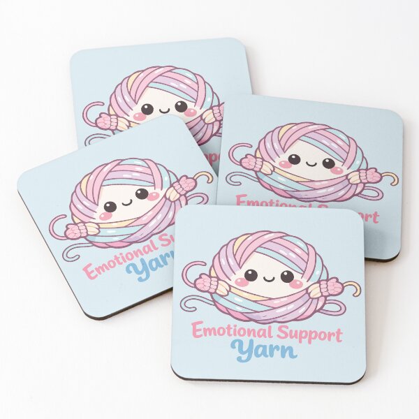Item preview, Emotional Support Yarn Cute Kawaii Crochet designed and sold by SimplePoDesign.