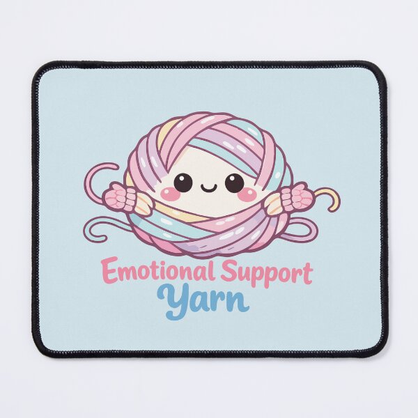 Item preview, Emotional Support Yarn Cute Kawaii Crochet designed and sold by SimplePoDesign.