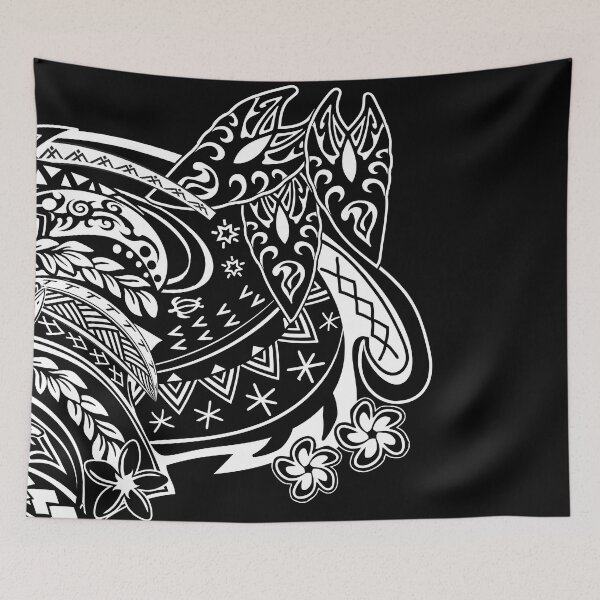 Item preview, Black Overlay Hawaiian Art Print designed and sold by sunnthreads.