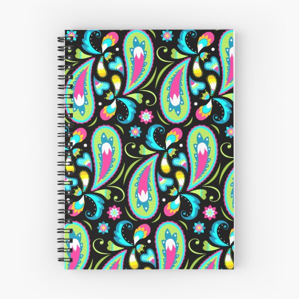 Item preview, Bright Paisley Pattern Pink Teal Lime Green Boho Summer Floral Graphic T-Shirt designed and sold by DERA RAY.