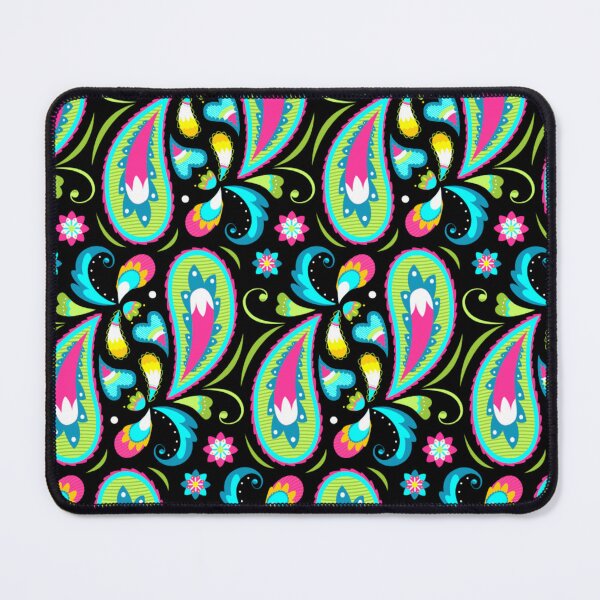 Item preview, Bright Paisley Pattern Pink Teal Lime Green Boho Summer Floral Graphic T-Shirt designed and sold by DERA RAY.