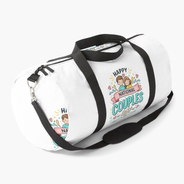 Item preview, Happy National Couples Day Cute Cartoon Couple Love Typography T-Shirt Design designed and sold by CreativeNest Prints.