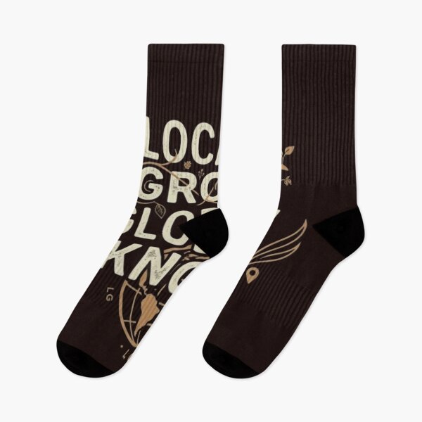 Item preview, Locally Grown Globally Known Vintage Streetwear Typography designed and sold by Dream Weave Studio.