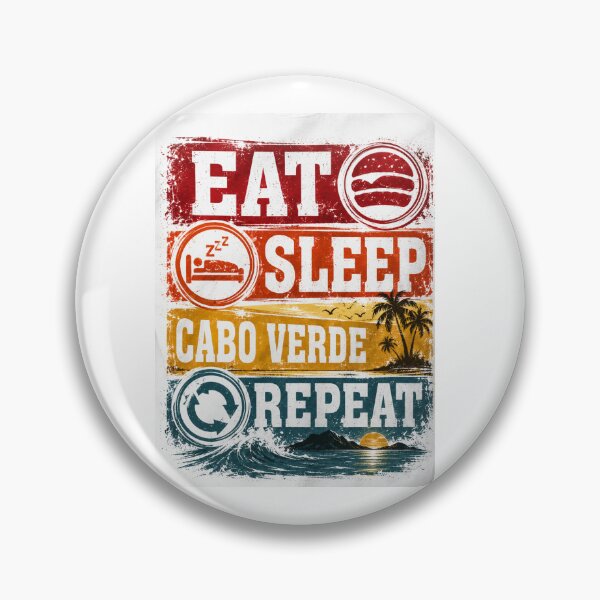 Item preview, Eat Sleep Cabo Verde Repeat designed and sold by SMARTKIT  DESIGNAGENCY.