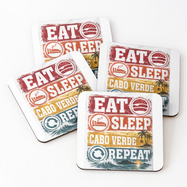 Item preview, Eat Sleep Cabo Verde Repeat designed and sold by SMARTKIT  DESIGNAGENCY.