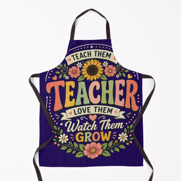 Item preview, Teach Them, Love Them, Watch Them Grow – Flower Teacher – Retro Floral Teacher Appreciation designed and sold by Huddy-clothes.