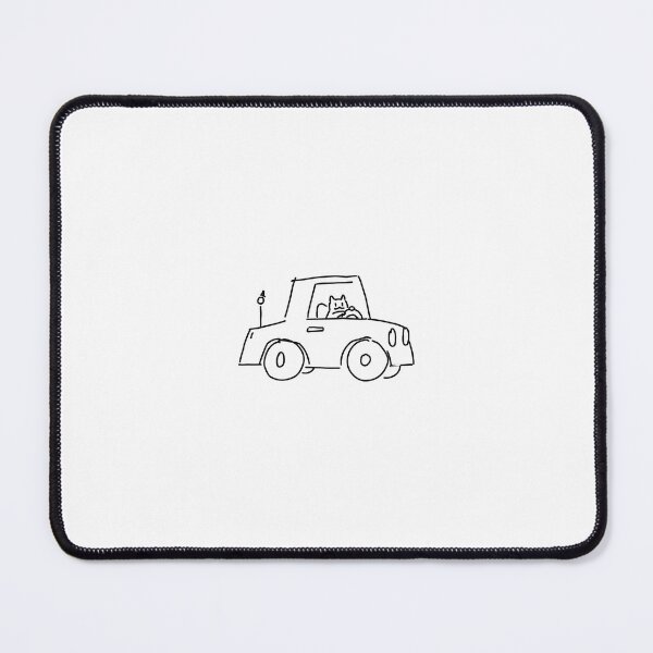 Item preview, cat in car designed and sold by Miccy's wares.