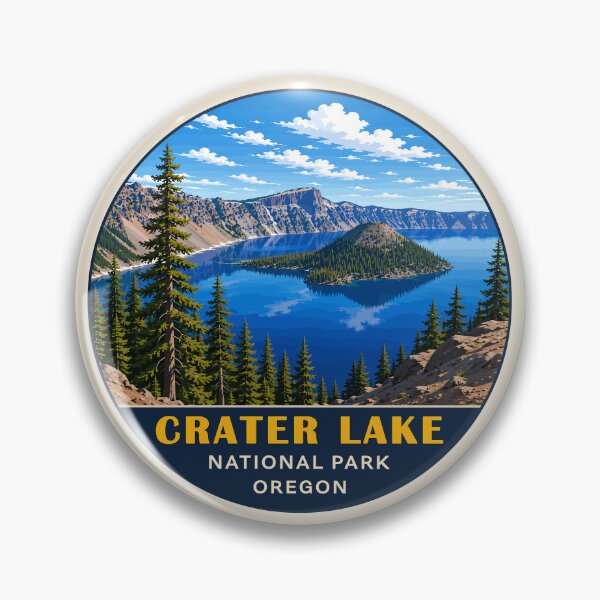 Item preview, Crater Lake National Park Orego Retro Design designed and sold by Gideon Emmerich.
