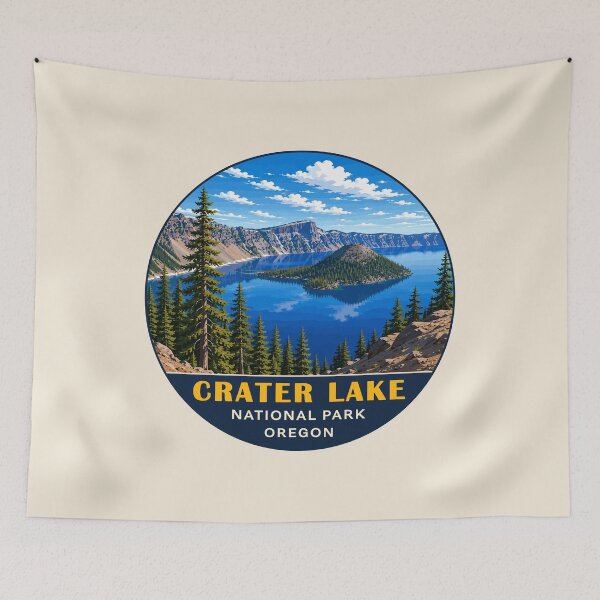 Item preview, Crater Lake National Park Orego Retro Design designed and sold by Gideon Emmerich.