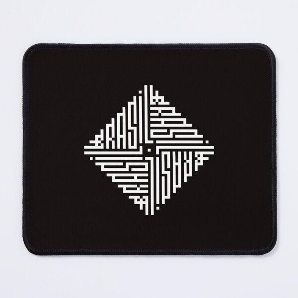 Item preview, BRASIL | White | Modern Geometric Kufi Calligraphy | From Name to Art designed and sold by FOR YOUR NAME.