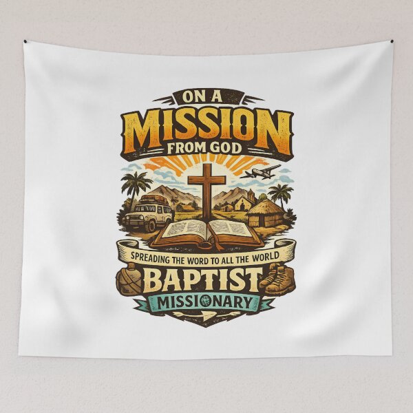 Item preview, Faith Mission Journey Christian Cross - Baptist Mission Inspired designed and sold by SidTastic .