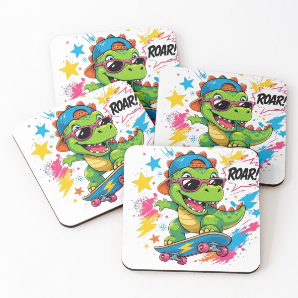 Item preview, Rad Dino on a Skateboard designed and sold by MySthore.