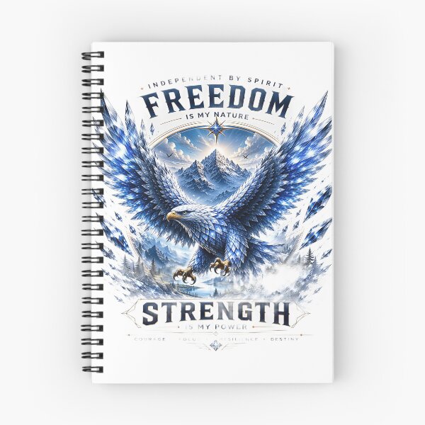 Item preview, Strength Is My Power – Crystal Eagle of Unbreakable Freedom designed and sold by Artisan Finds Online.