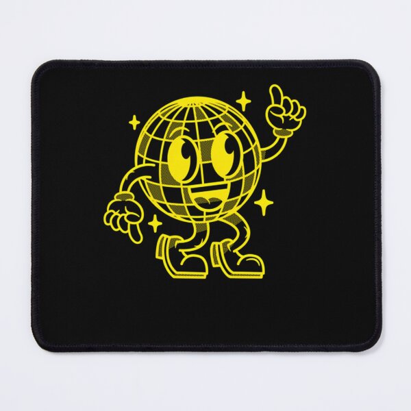 Item preview, Funky Yellow Disco Ball Character designed and sold by MDNstore.