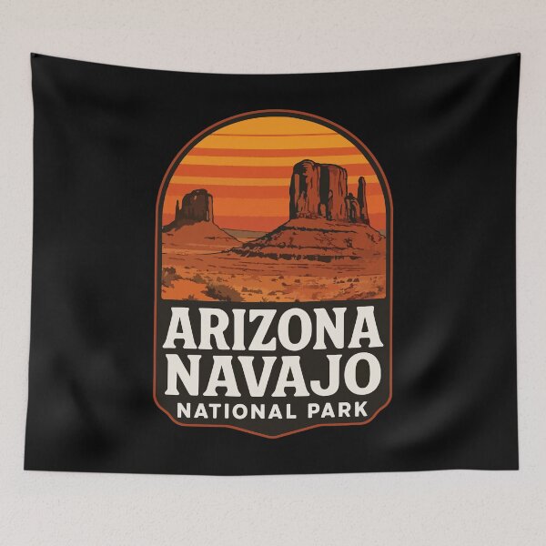 Item preview, Navajo Arizona National Park Vintage Travel designed and sold by TomFrontierArt.