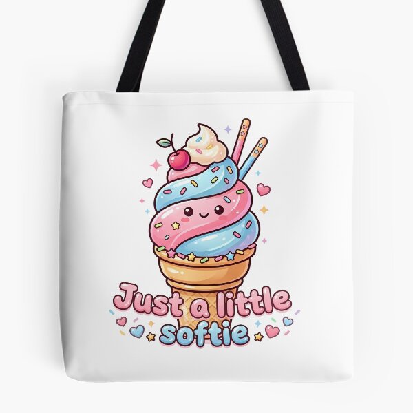 Item preview, Cute Kawaii Pink and Blue Soft Serve Ice Cream Cone Sticker designed and sold by BobaBunny76.